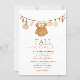 Baby Girl Fall in Liebe Pumpkleider laden ein Einladung