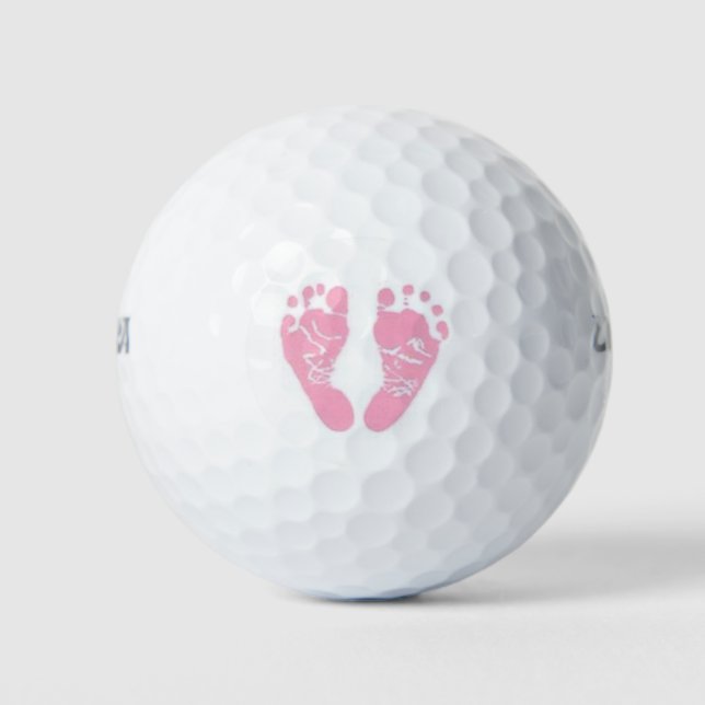 Baby Girl Feet Golfball (Vorderseite)