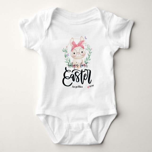 Baby Girl First Oaster Strampler (Vorderseite)