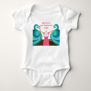 Baby Girl First Passover Niedlich Moses Individuel Strampler