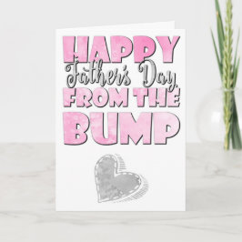 Baby Girl, glücklicher erster Vatertag vom Bump Karte