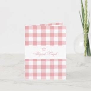 Baby Girl Hebrew Namemony Foto Jüdisches Rosa Einladung