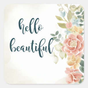 Baby Girl I Quadratischer Aufkleber