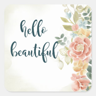 Baby Girl I Quadratischer Aufkleber