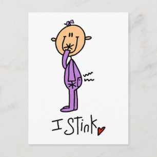 Baby Girl I Stink T-Shirts und Geschenke Postkarte