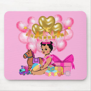 Baby Girl in Pink Mousepad