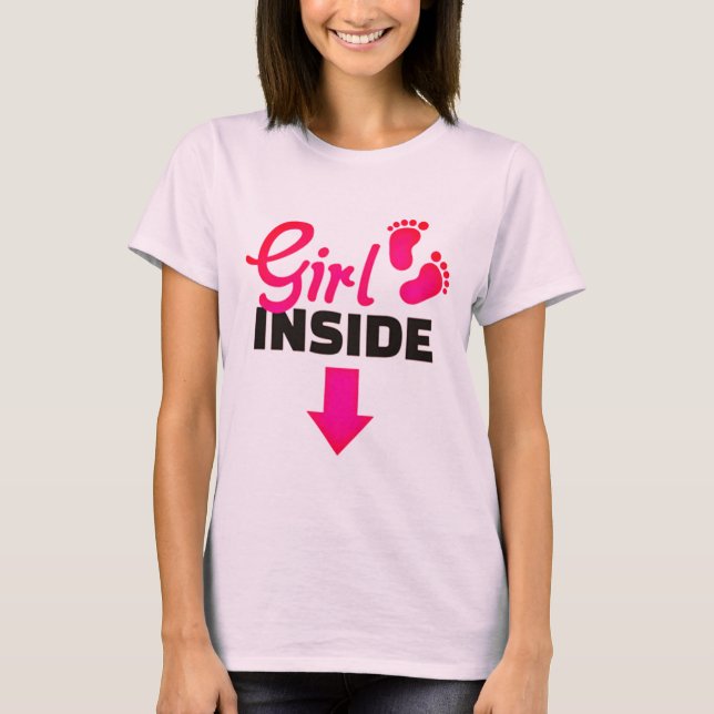 Baby Girl Inside T-Shirt (Vorderseite)