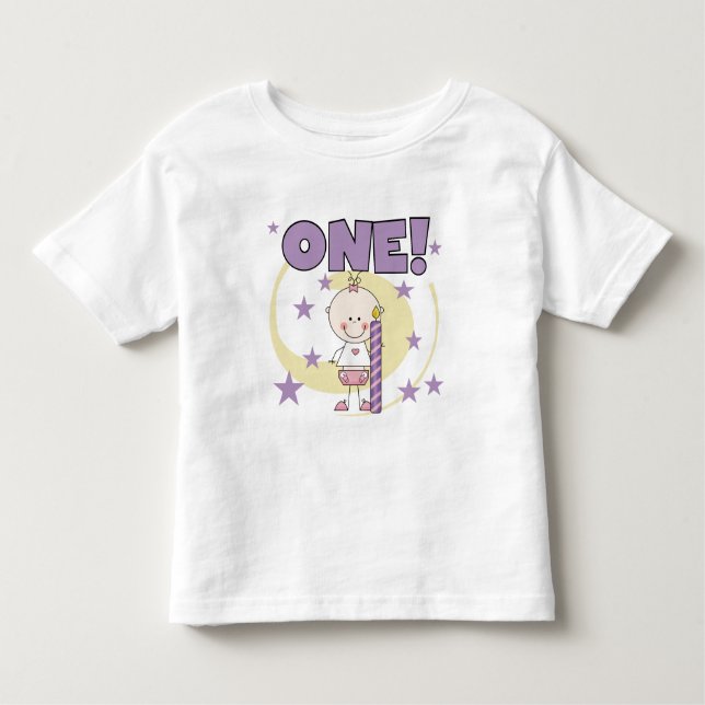 Baby Girl is One Birthday Tshirts and Gifts (Vorderseite)