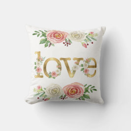 Baby Girl Kinderzimmer Liebe Floral Rose Wasserfar Kissen