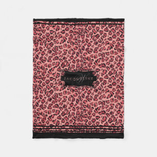 Baby Girl Kinderzimmer Modernes Dekor Leopard Wass Fleecedecke