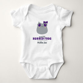 Baby Girl Lila Horned Frog Bodysuit Strampler
