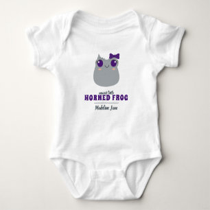 Baby Girl Lila Horned Frog Bodysuit Strampler