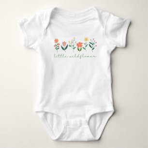 Baby Girl Little Wildblume Floral Baby Bodysuit Strampler