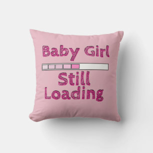 Baby Girl Loading - 5. Monat Kissen