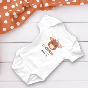 Baby Girl Longhorn Burnt Orange Baby Strampler