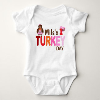 Baby Girl Mein 1. Türkei Day Erntedank Bodysuit Baby Strampler