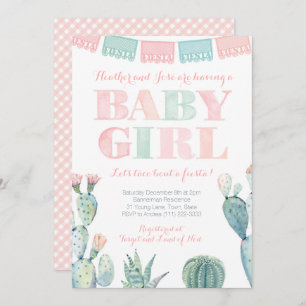 Baby Girl Mexican Taco Bout eine Fiesta Baby Dusch Einladung