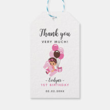 Baby Girl mit Schnuller Erster Geburtstag Vielen D