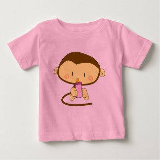 Baby Girl Monkey Baby T-shirt