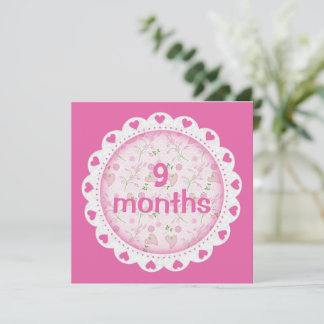 Baby Girl Monthly Meilenstein Markers Girl
