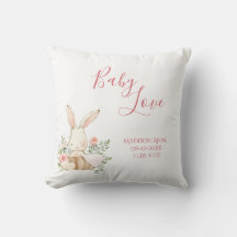 Baby Girl Name Script Baby Liebe Keepake Throw Pil
