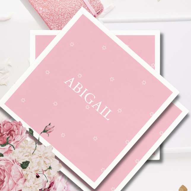 Baby Girl Namemony Zeremony Juden Hebrew Serviette (Von Creator hochgeladen)