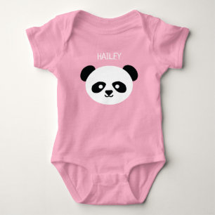 Baby Girl Niedlich Panda Personalisiert Kawaii Strampler