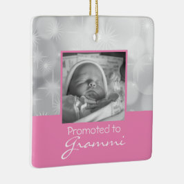 Baby Girl, Oma First Christmas Foto Ornament