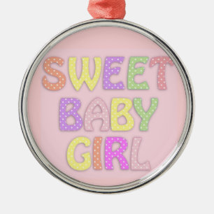 Baby Girl Ornament Aus Metall