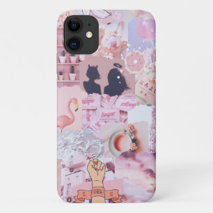 Baby Girl Pink Ästhetik Girl Power Collage Case-Mate iPhone Hülle
