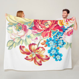 Baby Girl Pink Blue Minze Viktorianische Rose Must Fleecedecke