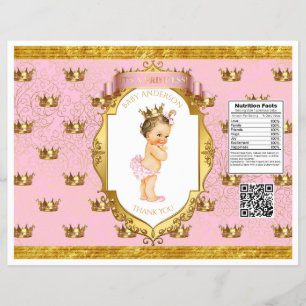 Baby Girl Pink Gold Chip Beutel Flyer