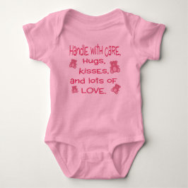 Baby Girl Pink Handy mit Liebe-Outfit Strampler