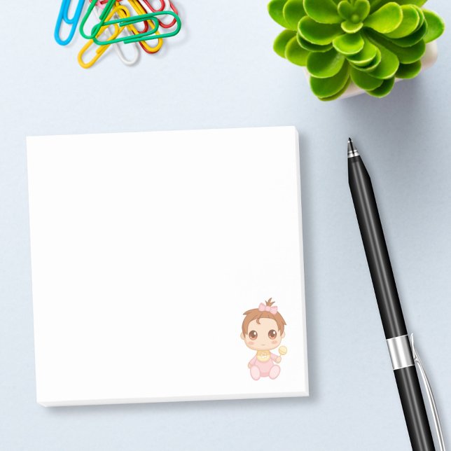 Baby Girl Pink Jumpsuit Post-it Klebezettel (Von Creator hochgeladen)