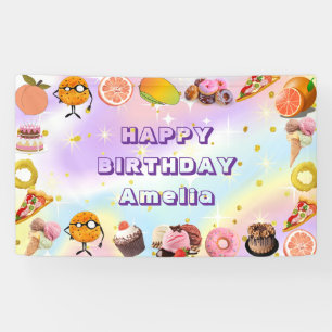 Baby Girl Pink Magical Floral Für Kinder Einhorn Banner