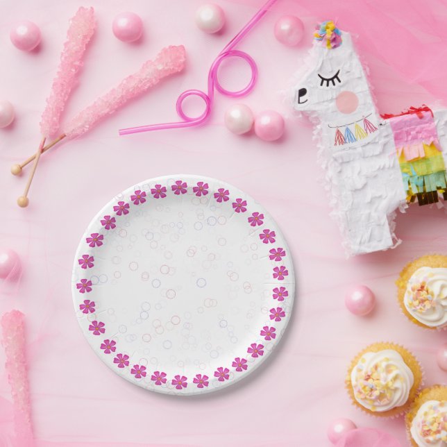 Baby Girl Pink Pappteller (Party)