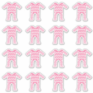 Baby Girl Pink Romper Anzug Aufkleber
