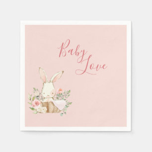 Baby Girl Pink Script Niedlich Elegant Baby Serviette