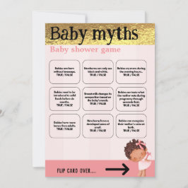 Baby Girl Pink und Gold Babydusche Spiel