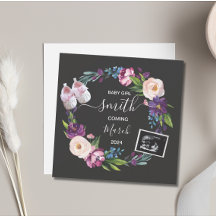 Baby Girl Pregnancy Ankündigung