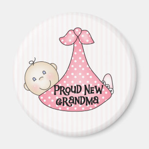 Baby Girl Proud Grandma Magnet
