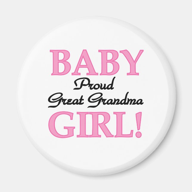 Baby Girl Proud Great Oma Magnet (Vorne)