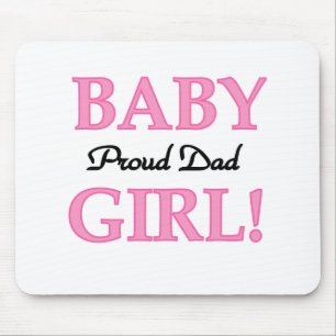 Baby Girl Proud Vater Mousepad