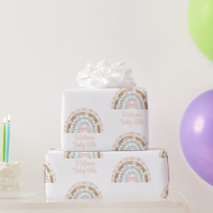 Baby Girl Rainbow Baby Geschenkpackung Geschenkpapier