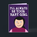 BABY GIRL ROMANTIC CARD FÜR IHRE HUSBAND-LIEBE SIE KARTE<br><div class="desc">INSIDE-LESEN: ICH LIEBE SIE</div>