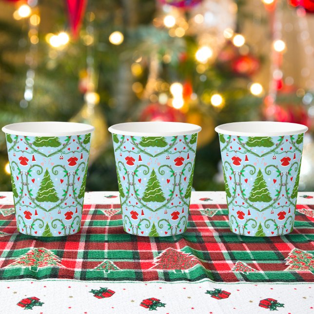 Baby Girl Santa Outfit Babydusche Muster Pappbecher (Von Creator hochgeladen)