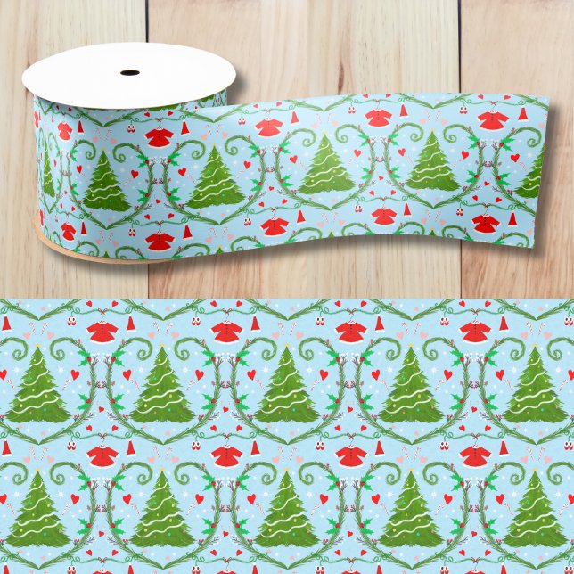 Baby Girl Santa Outfit Babydusche Muster Satinband (Von Creator hochgeladen)