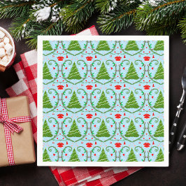 Baby Girl Santa Outfit Babydusche Muster Serviette