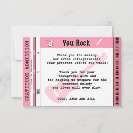 BABY GIRL SHOWER CONCERT TICKET DANKEN