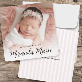 Baby Girl Simple Newborn Foto Overlay Text Pink